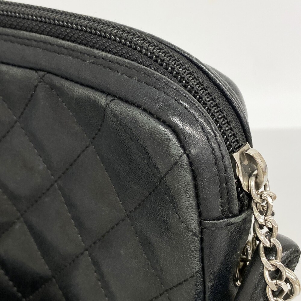 CHANEL Black Lambskin Leather Shoulder Bag - Picture 7 of 15